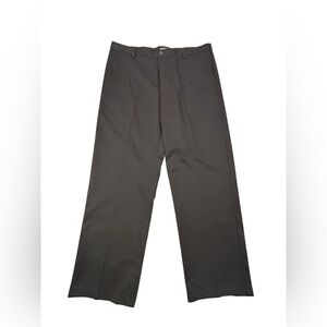 Izod Black Wrinkle Free Metrix Fit Flat Front Straight Leg Chino‎ Pants NWT